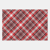 Christmas plaid coordinating geschenkpapier set (Vorderseite)