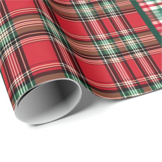 Christmas Plaid Geschenkpapier (Rolleneckpunkt)