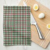 Christmas plaid geschirrtuch (Viertel Falte)