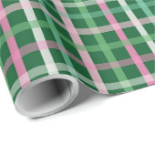 Christmas Plaid - Green Geschenkpapier (Rolleneckpunkt)