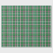 Christmas Plaid - Green Geschenkpapier (Flach)