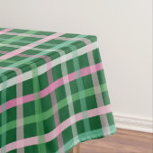 Christmas Plaid - Green Pink Tischdecke (Beispiel)