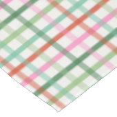 Christmas Plaid - Green Pink & White Tischdecke (Schrägansicht)