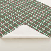 Christmas Plaid, Green, Red, White Sherpadecke (3/4)