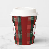 Christmas Plaid Paper Cup Pappbecher (Links)
