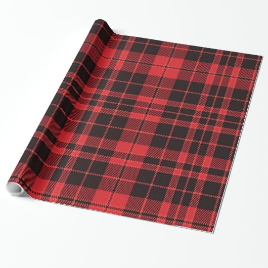 Christmas Plaid Pattern  Geschenkpapier (Ungerollt)