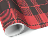 Christmas Plaid Pattern  Geschenkpapier (Rolleneckpunkt)