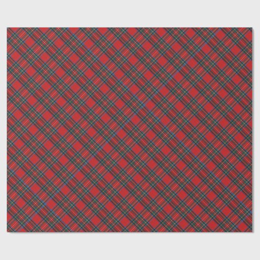 Christmas Plaid Pattern Geschenkpapier (Flach)