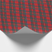 Christmas Plaid Pattern Geschenkpapier (Ecke)