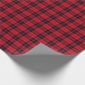 Christmas Plaid Pattern Wrapping Paper Geschenkpapier (Ecke)
