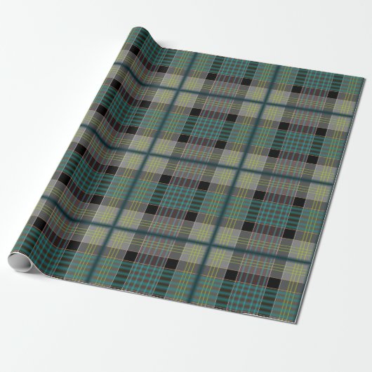Christmas Plaid Pattern Wrapping Paper Geschenkpapier (Ungerollt)
