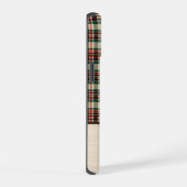 Christmas Plaid Phone Case | Personalized Name iPhone 15 Hülle (Rechte Seite)