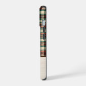 Christmas Plaid Phone Case | Personalized Name iPhone 15 Hülle (Linke Seite)