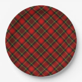Christmas Plaid Plate Pappteller (Vorderseite)