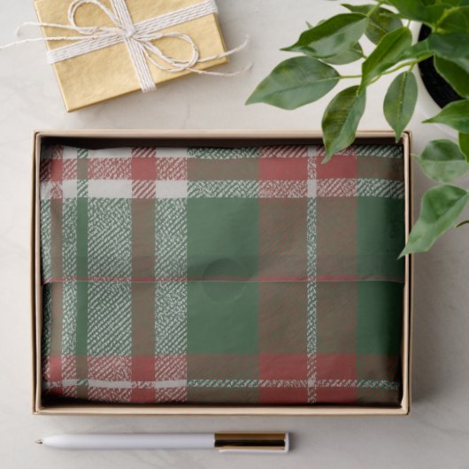 Christmas Plaid Seidenpapier (Geschenk)
