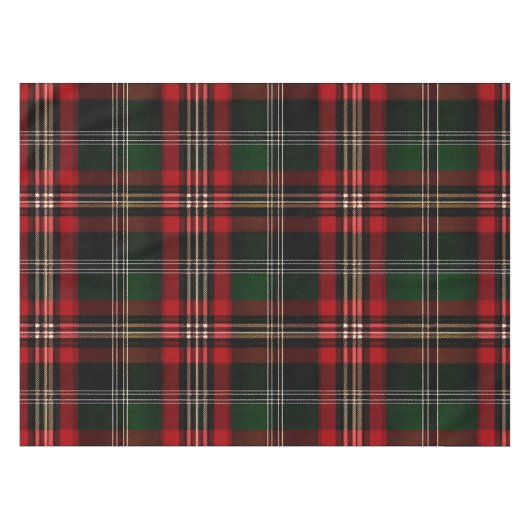 "Christmas Plaid" Tischdecke (Vorderseite (Horizontal))