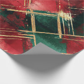 Christmas Plaid wrapping paper Geschenkpapier (Ecke)