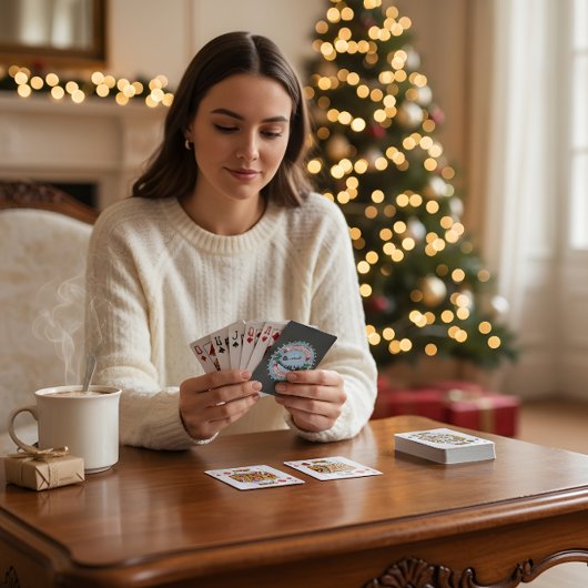 Christmas Playing Cards Festive Holiday Poker Deck Spielkarten