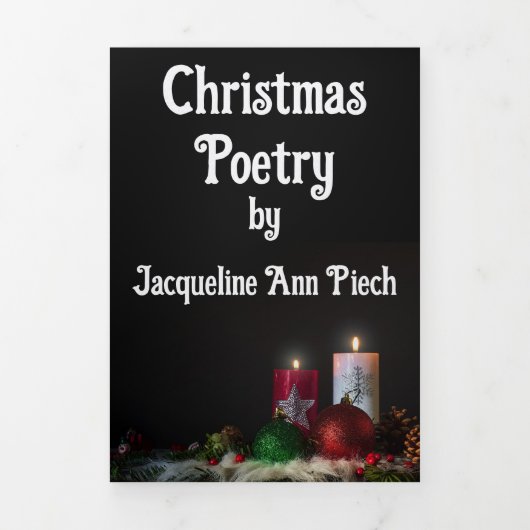 Christmas Poetry Trifold Pamphlet  Dreifach-gefaltete Programmkarte (Cover)