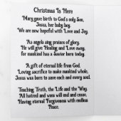 Christmas Poetry Trifold Pamphlet Dreifach-gefaltete Programmkarte (Innen Erste Seite)