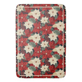 Christmas Poinsettia Badematte (Vorderseite Vertikal)