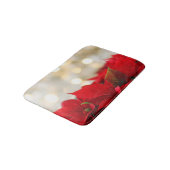 Christmas Poinsettia Badematte (Schrägansicht)