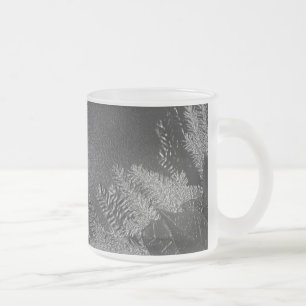 Christmas Poinsettia Black and Gray VI Mattglastasse