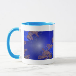 Christmas Poinsettia Blue I Tasse