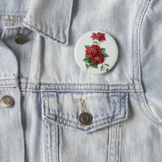 Christmas Poinsettia Button (Beispiel)