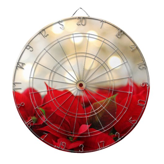 Christmas Poinsettia Dartscheibe (vorne)