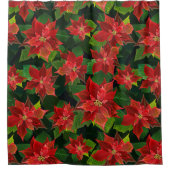 Christmas Poinsettia Duschvorhang (Vorderseite)