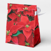 Christmas Poinsettia Favor Box Geschenkschachtel (Rückseite)