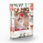 Christmas Poinsettia | Ferienblock Foto (Links)