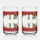 Christmas Poinsettia: Festive Holiday Dosenglas (Rechts)