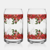 Christmas Poinsettia: Festive Holiday Dosenglas (Rückseite)