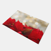 Christmas Poinsettia Fußmatte (Schrägansicht)