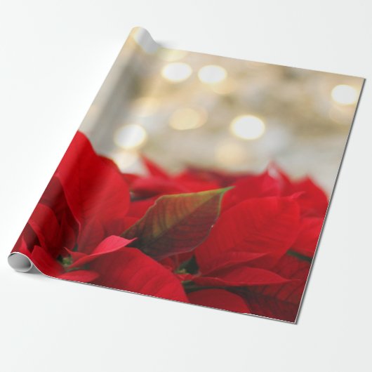 Christmas Poinsettia Geschenkpapier (Ungerollt)