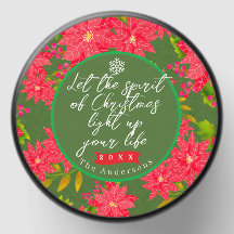 Christmas Poinsettia Green