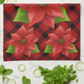 Christmas Poinsettia Handtuch (Gefaltet)