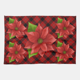 Christmas Poinsettia Handtuch