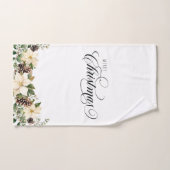 Christmas Poinsettia Handtuch (Handtuch)