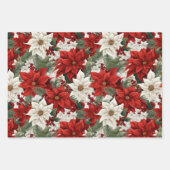 Christmas Poinsettia – Holiday Floral Design Geschenkpapier Set (Vorderseite)