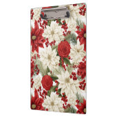 Christmas Poinsettia – Holiday Floral Design Klemmbrett (Links)