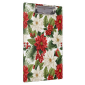 Christmas Poinsettia – Holiday Floral Design Klemmbrett (Rechts)