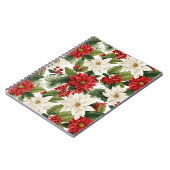 Christmas Poinsettia – Holiday Floral Design Notizblock (Linke Seite)
