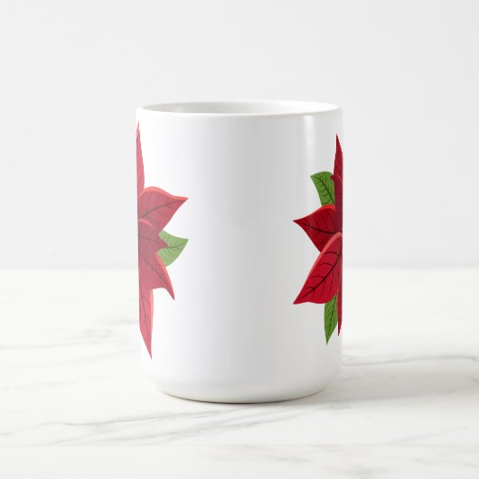 Christmas Poinsettia Kaffeetasse (Mittel)