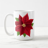 Christmas Poinsettia Kaffeetasse (Links)