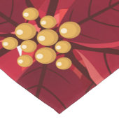 Christmas Poinsettia Kurzer Tischläufer (Ecke)