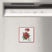 Christmas Poinsettia Magnet (In Situ (Geschirrspüler))