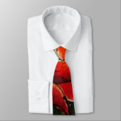 Christmas Poinsettia Neck Tie Krawatte (Gebunden)